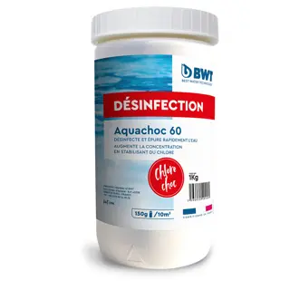 [8808101] Chlore choc stabilisé granulés, Aquachoc 60 - 1 Kg