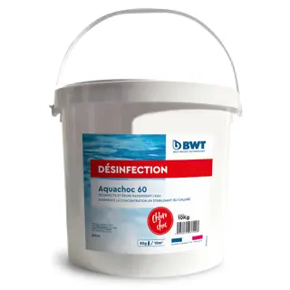 [8808110] Chlore choc stabilisé granulés, Aquachoc 60 - 10Kg